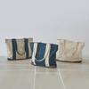PEACH CANVAS BAG (Navy)