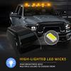 LED Wireless Truck Roof Lights Reusable Universal Alarm Lamp Punch-Free Roof Mouse Light for Pickup Trucks SUV Motorcycles