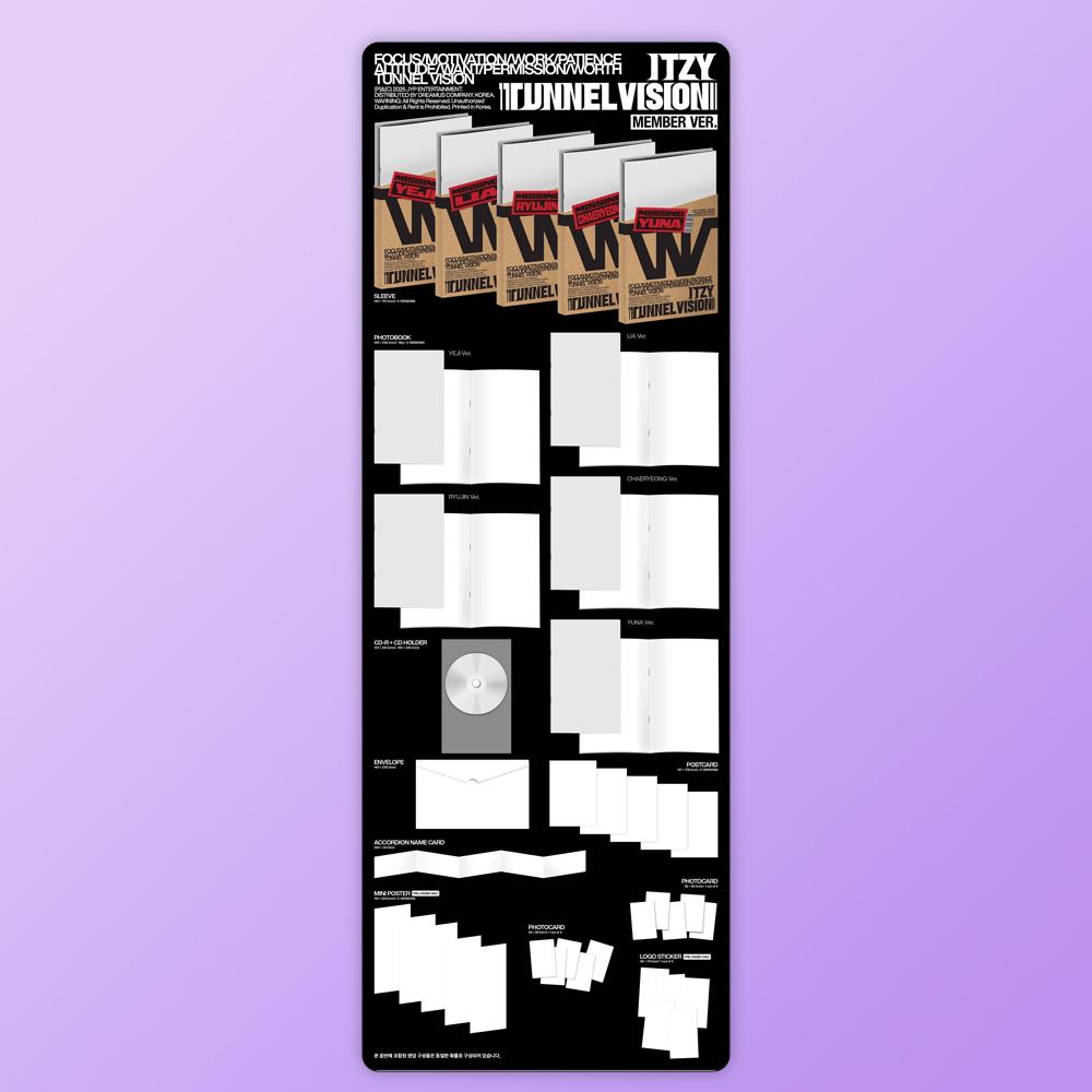 (PRE-ORDER POB) (POB) ITZY - TUNNEL VISION (Random Member Ver.)