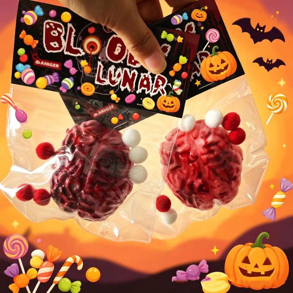 Slow Rebound Squishy Cube Slow Rising Stress Relief Toy Spooky Maltose Squishy Halloween