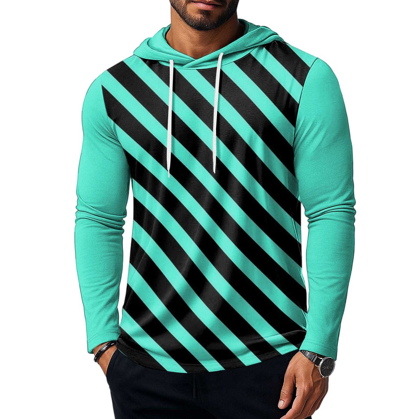 

Мужская толстовка с коротким рукавом, хлопковая толстовка с капюшоном, легкая толстовка, худи, пуловер XXXL циан