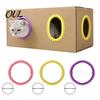 Grooming Aid Cat Self Groomer for Cardboard Boxes, DIY Brush Hair Reduction Ring, Hands-Free Massage Comb House Door Hole
