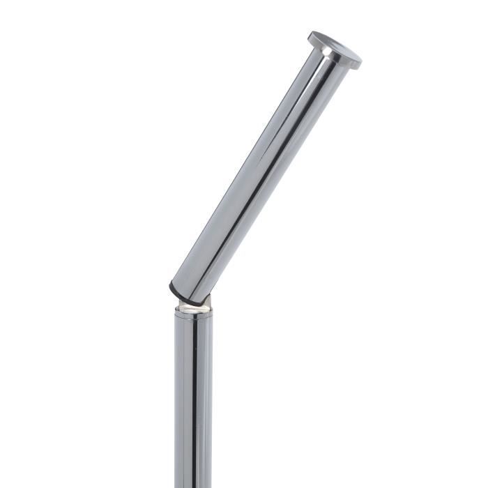 WENKO Support Papier Toilette 2en1, Porte Papier Toilette et Dérouleur Papier Toilette, Acier, 21x55x17 cm, Brillant