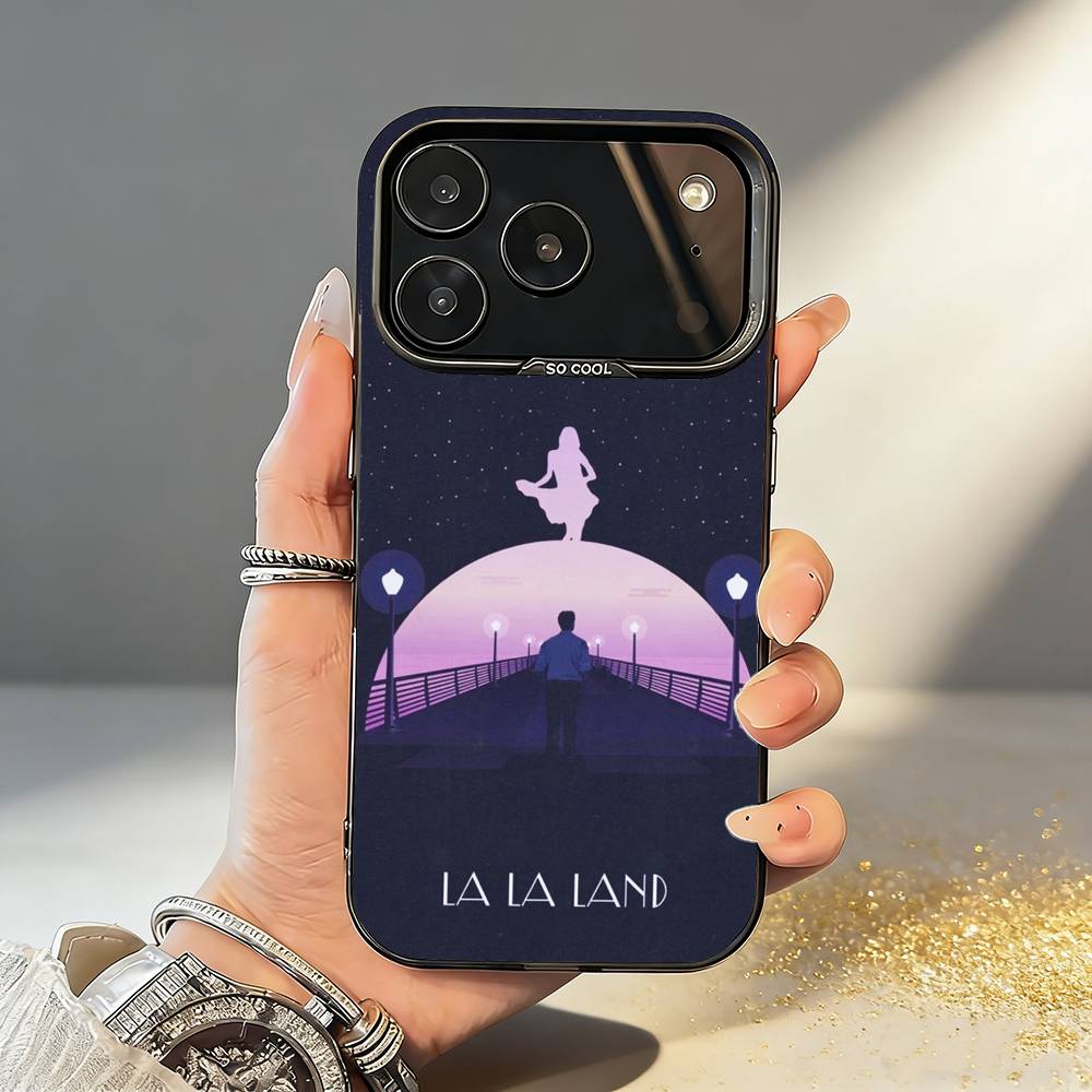 

F-Film La La Land Phone Case For iPhone17,16,15,14,13,12,11,Pro,MAX White Matte Shockproof Cover iPhone15promax
