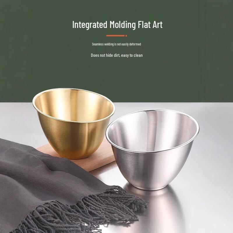 ZISIZ 17cm Silver Salad/Dressing Bowls, Set of 2