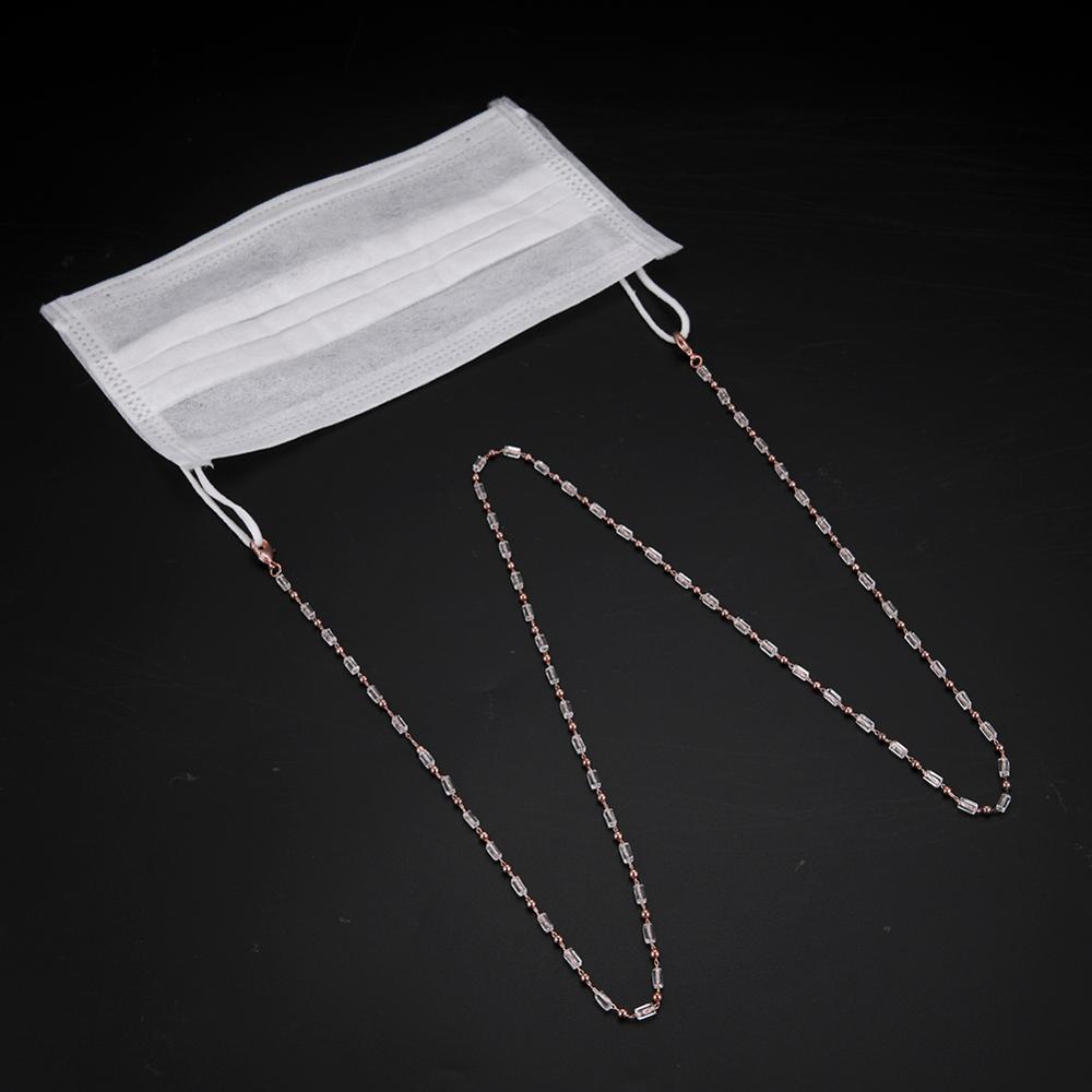 Women Crystal Beads Sunglasses Glasses Chains Lanyards Neck Strap Rope Eyewear Cord Holder Accessories Mask Chain
