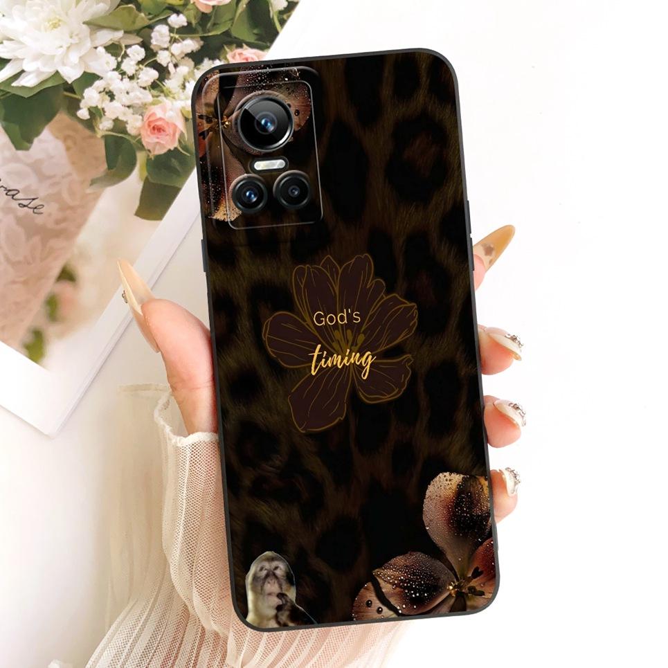 For Realme GT Neo3 Neo5 130W 250W Realme GT3 Phone Case Bow Pattern Flower Butterfly Girly Back Cover Silicone Soft Casing