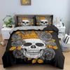 Octopus Duvet Cover King Size Skull Bedding Set Print Blue Decorative Luxury Horror Marine Life Room Decorations For Women Men