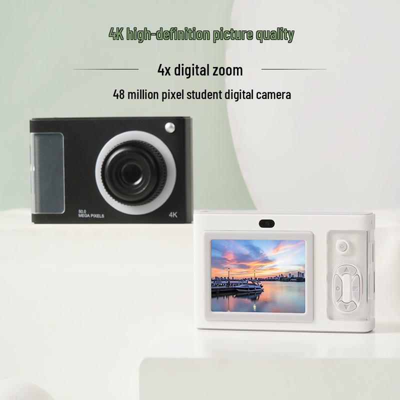 Campus Student HD Retro Dual-Lens Portable Travel Camera