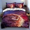 Lion Cosmic Artwork Bedding Duvet Cover Sets Duvet Covers Pillowcases Gifts (1 * Duvet Cover 2 * Pillowcases, Without Duvet Insert)
