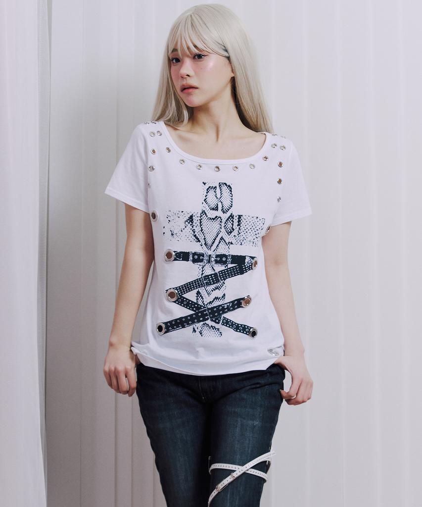 ILLIO White Eyelet T-Shirts