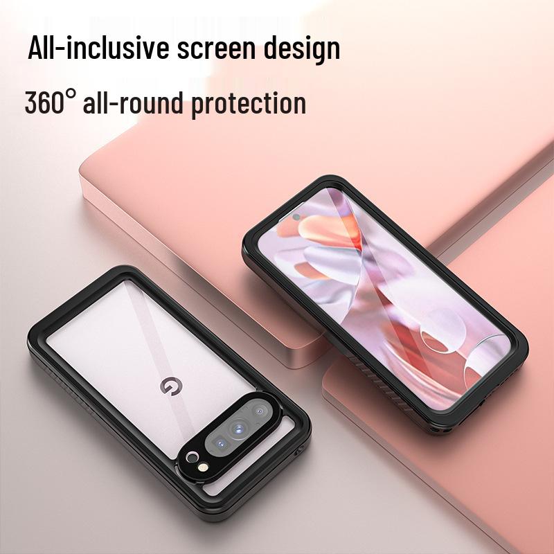 Google Pixel 9 Pro XL Waterproof Transparent Full Coverage Case