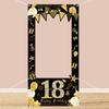 18th 30th 40th 50th Birthday Photo Frame Backdrop 30th Birthday Vinyl Photo Booth Background Black Birthday Party Decor Adult