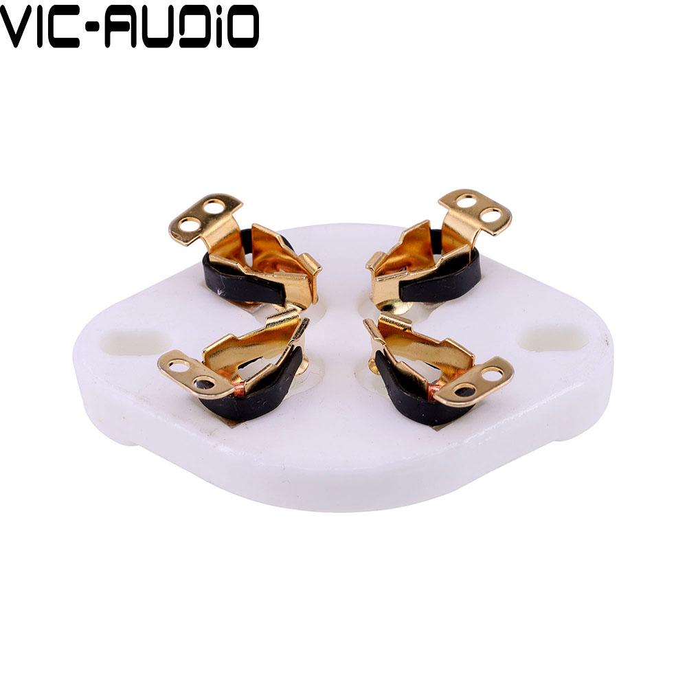 1PC 4pin U4A Ceramic Tube Socket for 274A 5U4G 300B 2A3 811 572B 45 71A Audio Hifi Vintage Amplifier DIY Panel Chassis MountGood product