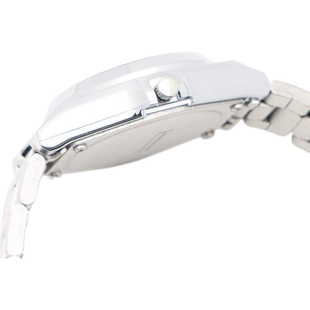 Citizen Q&Q Analog Solar Waterproof Watch Date Display Metal Band White Dial H061-204 Women's Silver