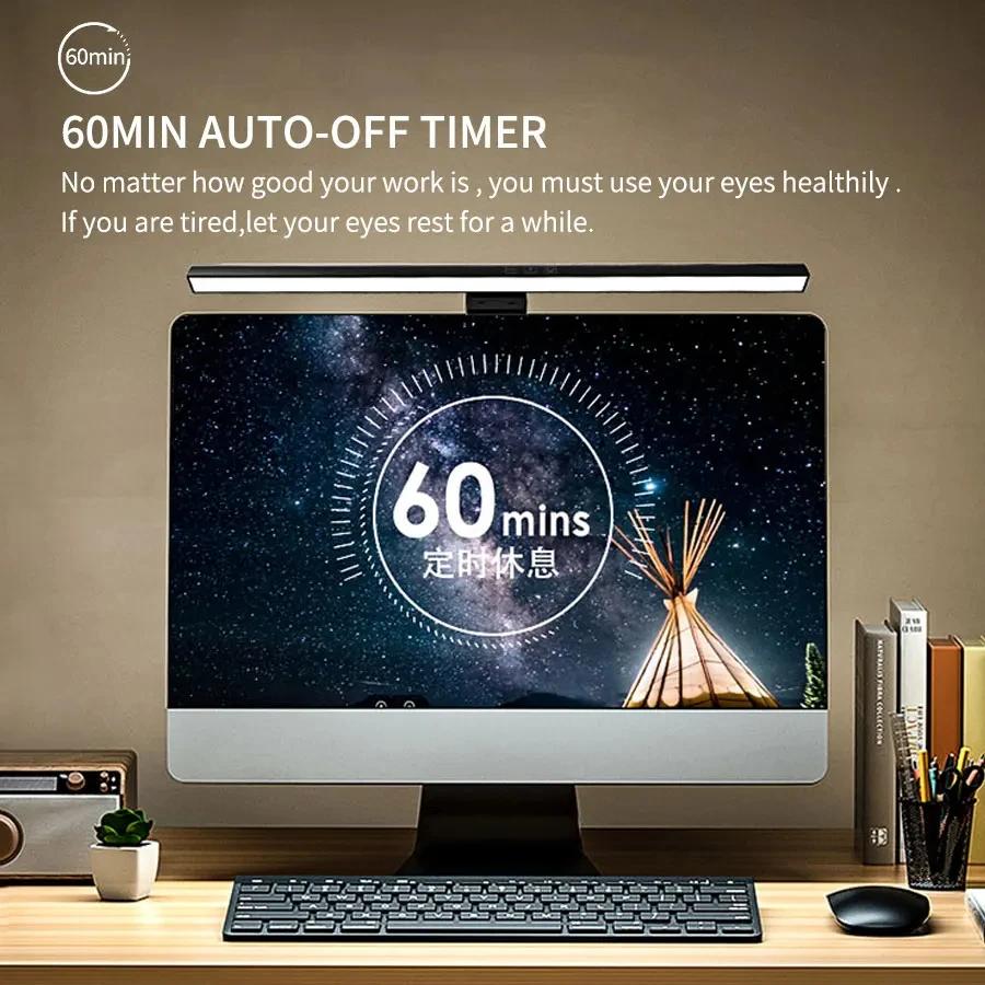 LED Masa Lambası Monitör Ekran Işığı PC Bilgisayar USB Asılı Bar Işık 30CM 50CM Çalışma Ofis Okuma Dizüstü Bilgisayar Masaüstü Aydınlatması İçin