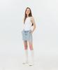 Potipo [W] Denim Short Skirt With Over Pocket Details