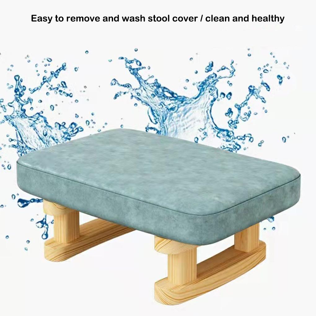 Kleiner Hocker Abnehmbar Waschbar Ersatz Rechteckig Rutschfest Schwerlast Atmungsaktiv Wohnzimmerstuhl Schuhbank