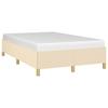Vidaxl Bed Frame Without Mattress, Cream, 120X200 Cm, Upholstered