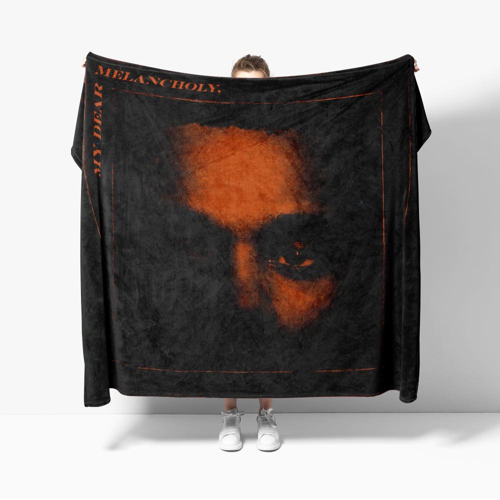 Hurry Up Tomorrow Flannel Blanket for Sofa Decoration Outdoor The Weeknd SINGER Blanket Throw Blankets Super Soft Bedroom Quilt