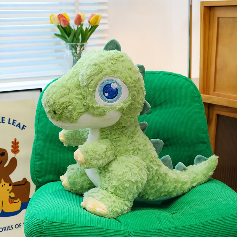 New Cute Cute Big-eyed Dinosaur Doll Creative Plush Toy Dinosaur Doll Cute Doll Boy Gift