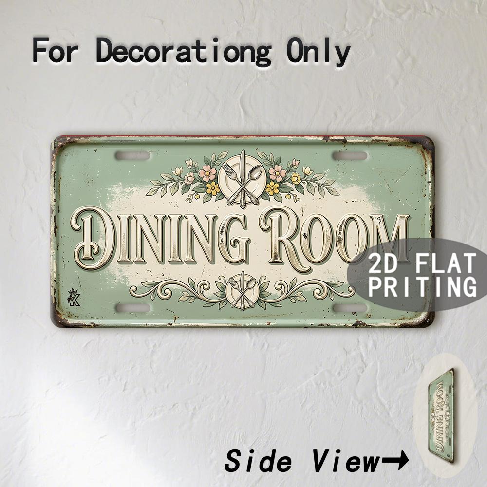 Tin Sign Vintage Durable Metal Plaque Wall Decor Home Office Bar Man Cave Dining Room City Coordinate Birth Year License Pl