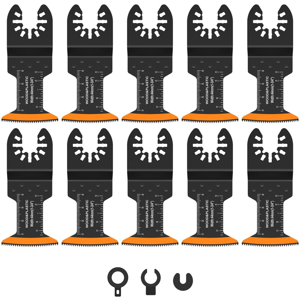 10/50Pcs Oscillating Saw Blades 44MM Multitool Blades Sharp Oscillating Saw Blades Fast Cutting Wood PVC Cutter Saw Blades