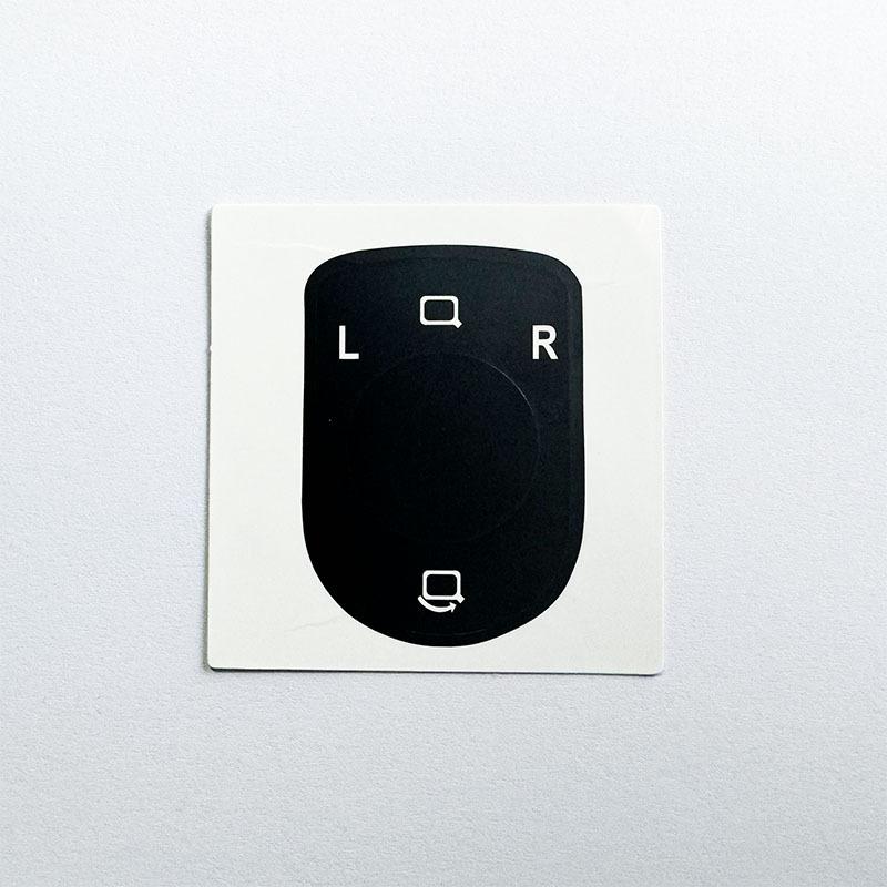 

Автомобильные матовые черные изношенные кнопки ремонтный комплект наклейки наклейки для Touareg 2005-2010