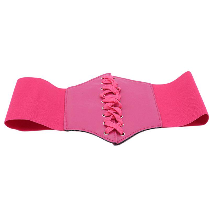 Mode large Corset ceinture PU femmes ceintures extensibles décontracté Corset pansement