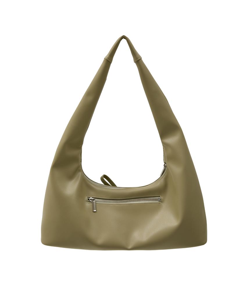 Waikei Artificial Leather Ribbon Hobo Bag Mint