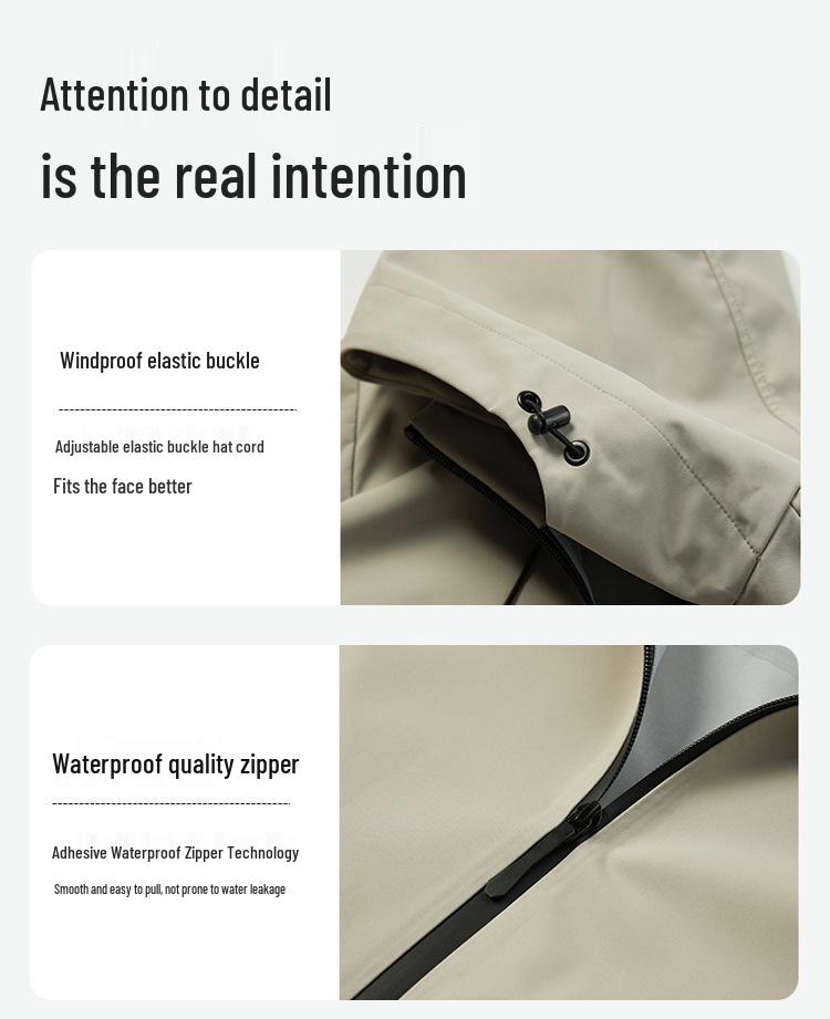 High-Quality Hooded Couple's Windproof, Waterproof Sports Windbreaker for Spring & Autumn