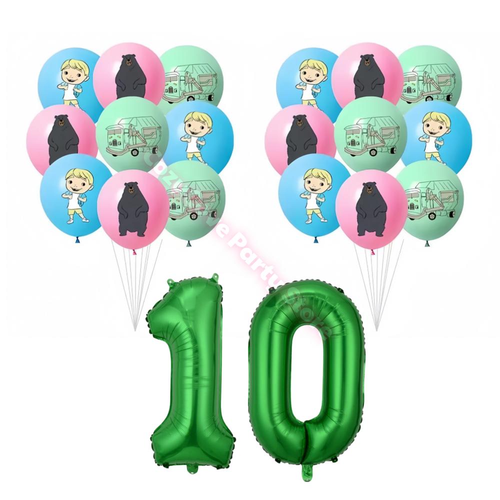 Hank Trash Truck Birthday Party Supplies Plate Cup Backdrop Balloons Cake Topper Gift Bag For Kids Favors Birthday Decoration