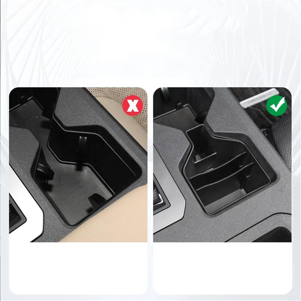 For 24-25 Toyota Land Cruiser LC250 Prado Console Water Cup Holder Storage Box