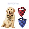 Dog Bandanas Large Pet Scarf Bandana For Dog Cotton Plaid Washable Bow Tie Collar Cat Puppy Triangular Scarf Bib Dog Accessories