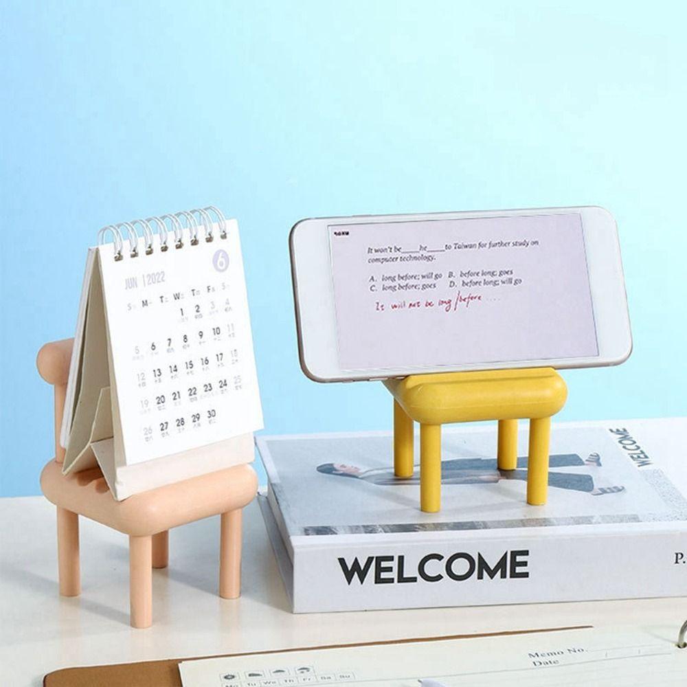 Plastic Mobile Phone Holder New Creative Multifunctional Cell Phone Bracket Cute Adjustable Chair Phone Stand Mobile Phone