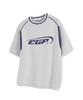 CGP Cgp Logo Color Block Short Sleeve Knit_Light Gray