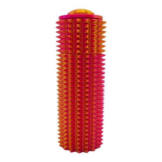 

Маленькая игрушка для захвата, яркий цвет, портативный, сжимающий ролик, помощь в снятии стресса, ручной пресс золотистый/красный