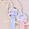 Retro Cabin Hair Clip Organizer with Cute Heart Decorations