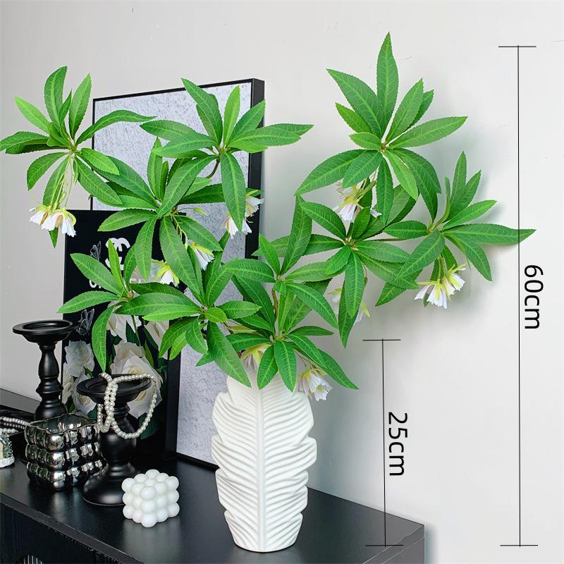Lifelike Artificial Flower Arrangement with Greenery Potted for Indoor Décor