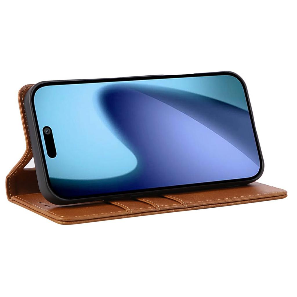 For iPhone 17 Pro Case RFID Blocking PU Leather Phone Wallet Cover
