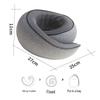 U-Shaped Memory Foam Travel Neck Pillow - No Head Tilt Support for Airplane and Office Use