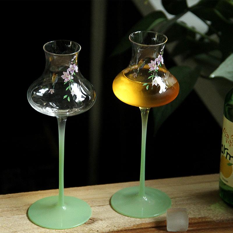 

Guochao champagne glass crystal glass cocktail bar bartending tasting cup smelling the fragrance tasting whisky goblet