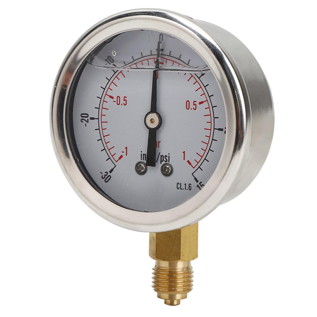 TSPGGZ60Z41bar 1 4BSP Y60 Axial Oil Filled Vacuum Pressure Gauge Pressure Measurement Tool