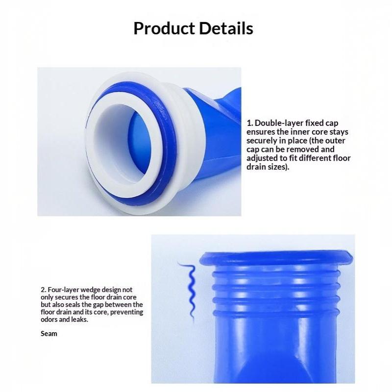 Floor Drain Anti Odor Smell Sinks Sewer Pipe Silicone Stopper Waste Hair Clogging Water Filter Bathroom Kitchen Toilet Strainers