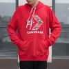 Converse Sweatshirts Men's Red Hooded Moderate Regular 10017833-A03