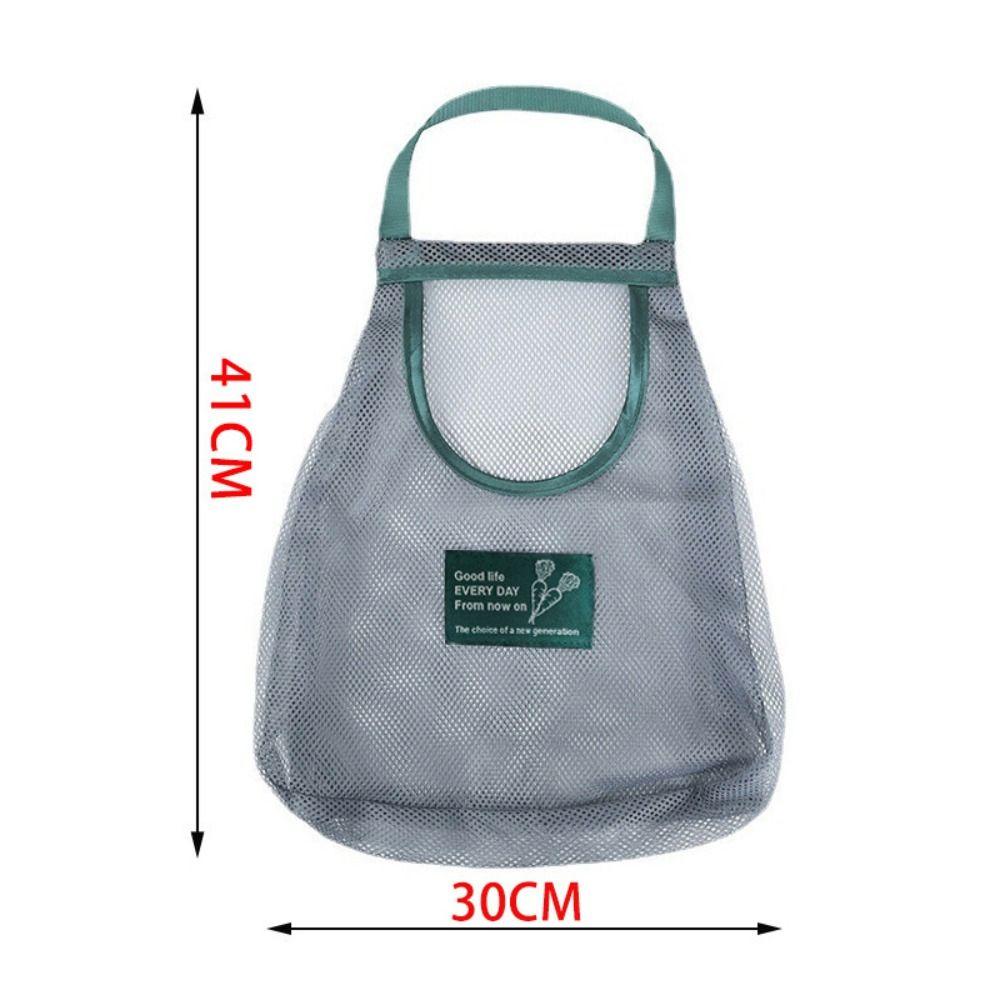 Gadget Home & Living Drawstring Mesh Bag Storage Mesh Pouch Fruit Vegetable Bags Hanging Pocket