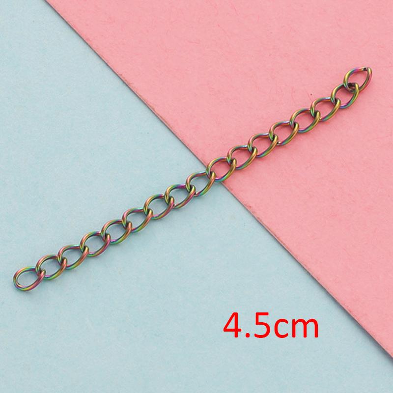 10-20pcs Stainless Steel Extended Extension Tail Chain Lobster Clasps Connector for Bracelet Necklace DIY Jewelry Making Finding