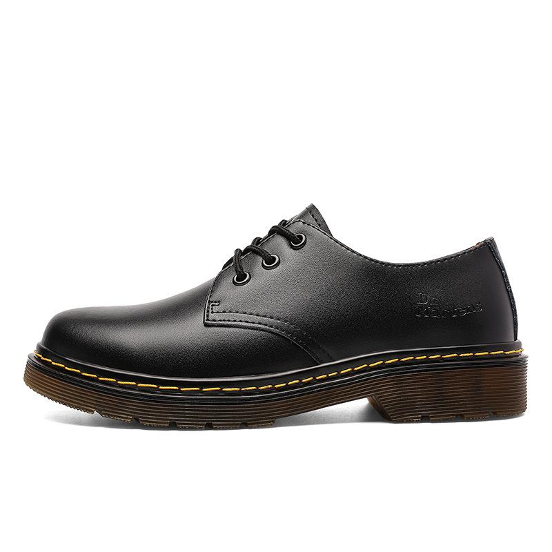 Low-top leather casual couple shoe holes classic large-size men's shoes, tooling women's short boots 1
