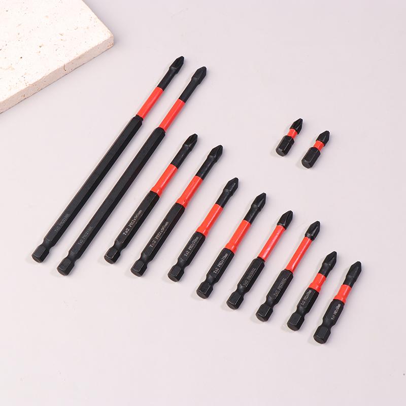 2Pcs Ph2 Impact Type Bit High Speed Steel Wear Resistance Separate Sell Separately Carpentry Power Tool Part