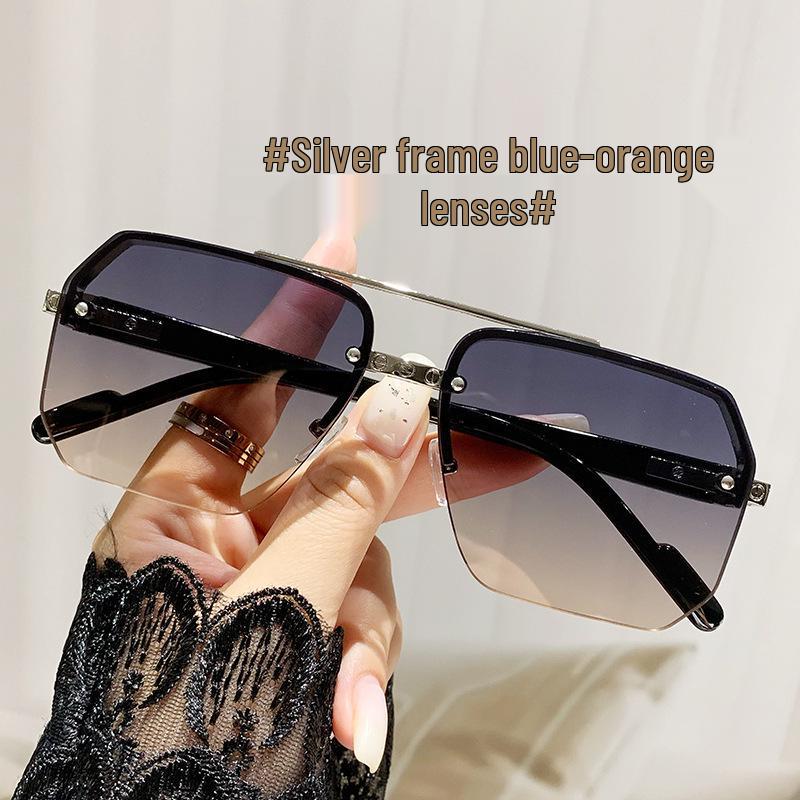 Unisex Frog-Style Trendy Square Large-Frame Sunglasses Sunglasses